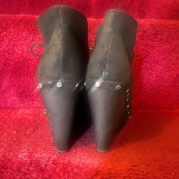 Dr.Scholl’s Black Nubuck Wedge Bootie - Picture 5 of 5